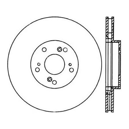Centric StopTech Premium Cryostop Rotor; Front, StopTech 120.40057CRY